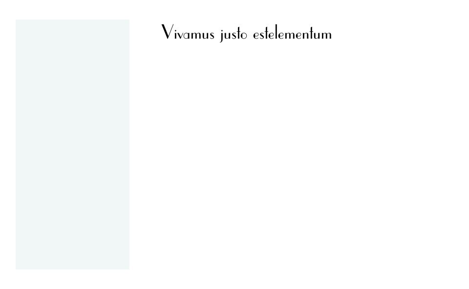 Vivamus justo estelementum 
